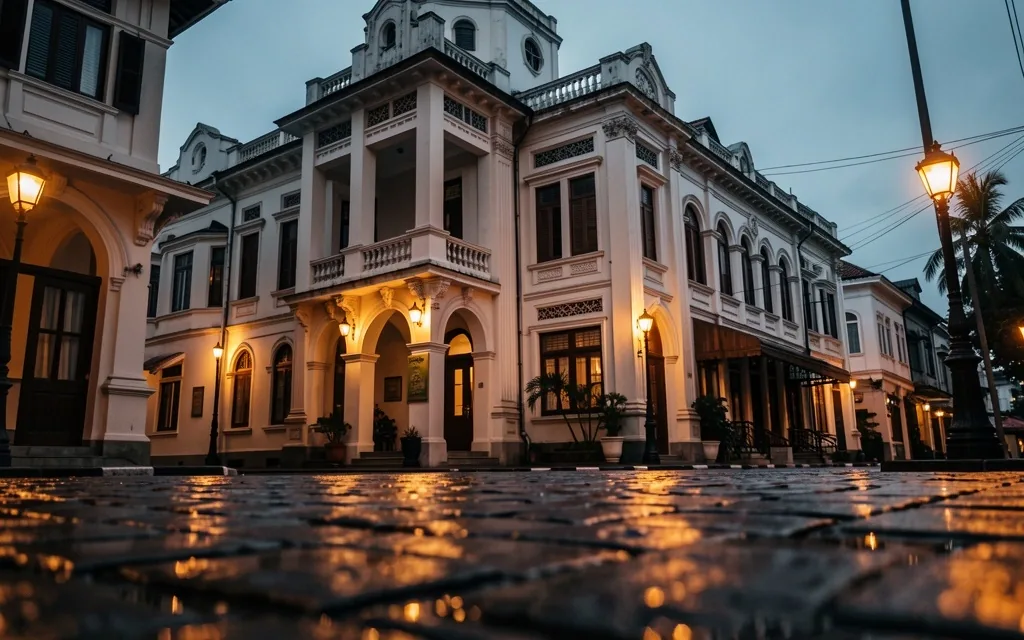 Heritage street in central Bandung near the Vitamin Pria office